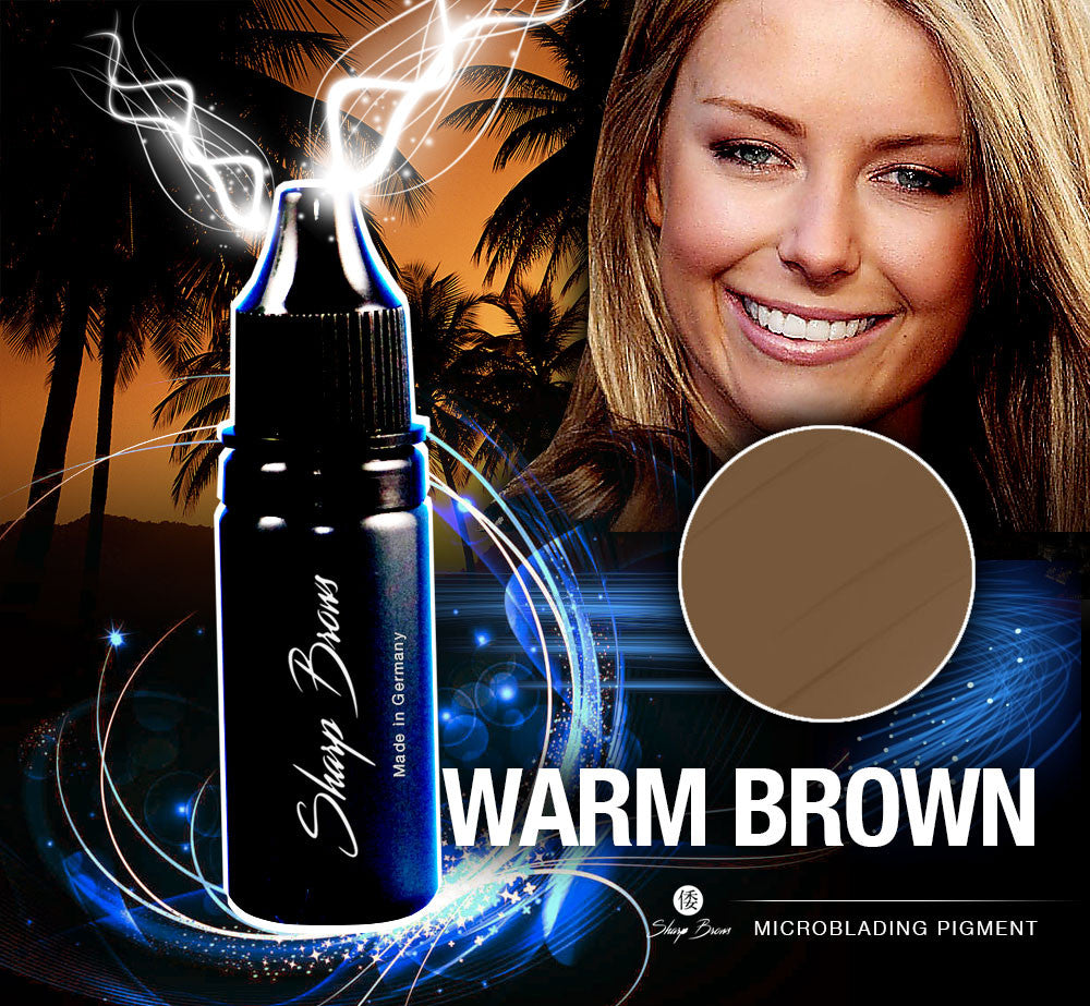 Warm Brown - Microbladingin pigmentti 15 ml