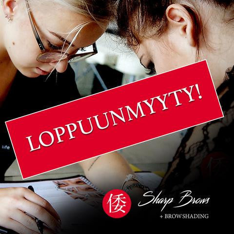 SharpBrows Artist koulutus Helsingissä (pieni ryhmä) - 28.-29.01.2017 Hinta: 1499€, Varausmaksu: 499€.